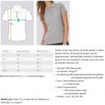 Poloshirt Damen mit Brust- und Rückendruck – Bild 3