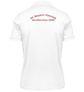 Damen Poloshirt mit Brust- und Rückendruck (weiß) - Damen Poloshirt-3