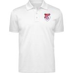 Herren Poloshirt mit Brust- und Rückendruck (weiß) - Polo Shirt-3